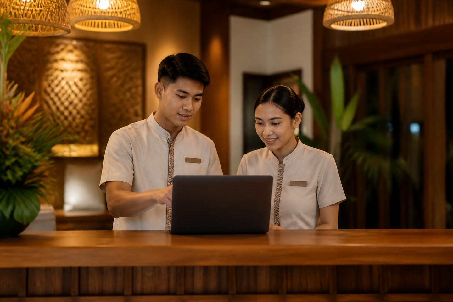 Illustrative hospitality scene for channel managers
