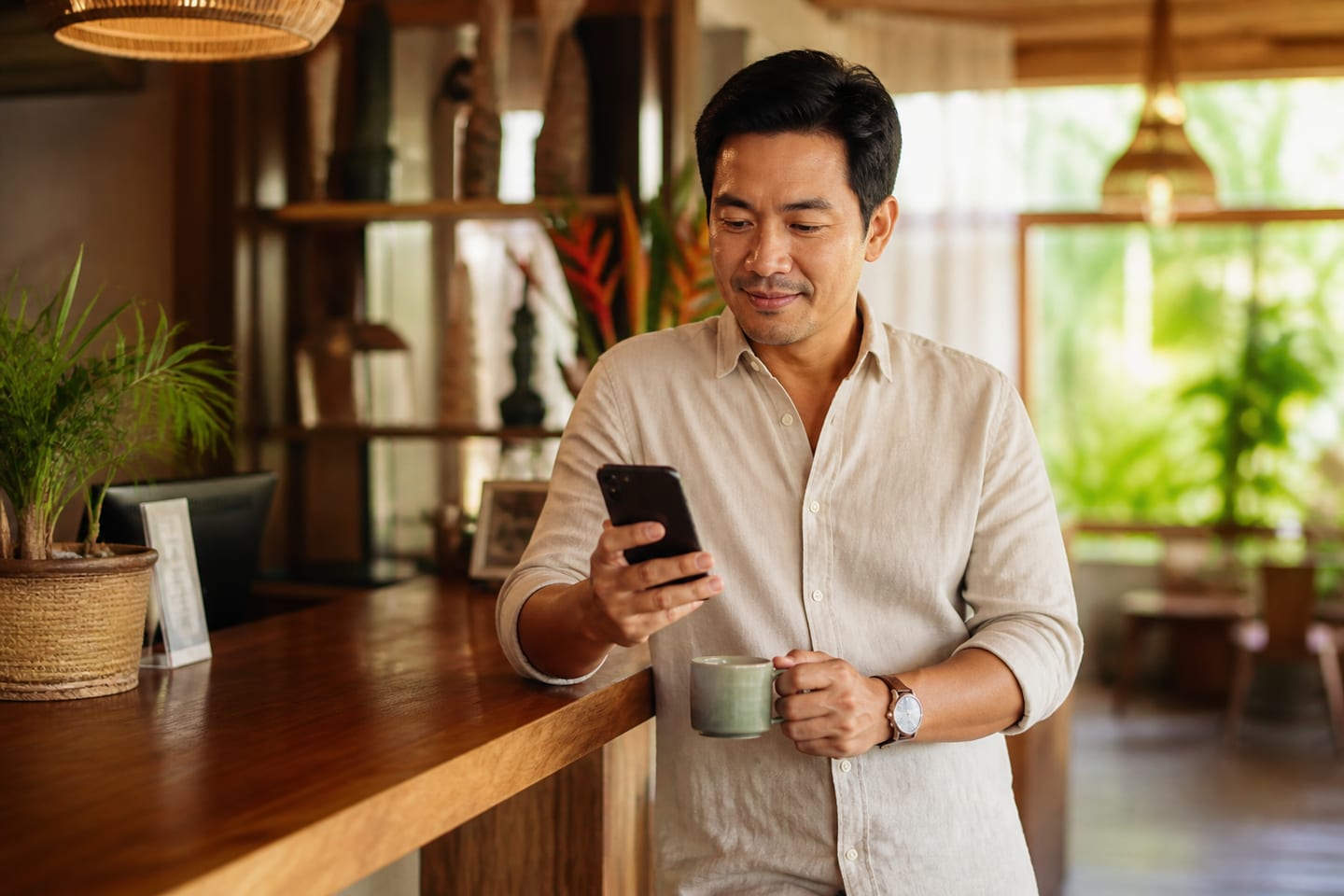 Illustrative hospitality scene for ai website changes